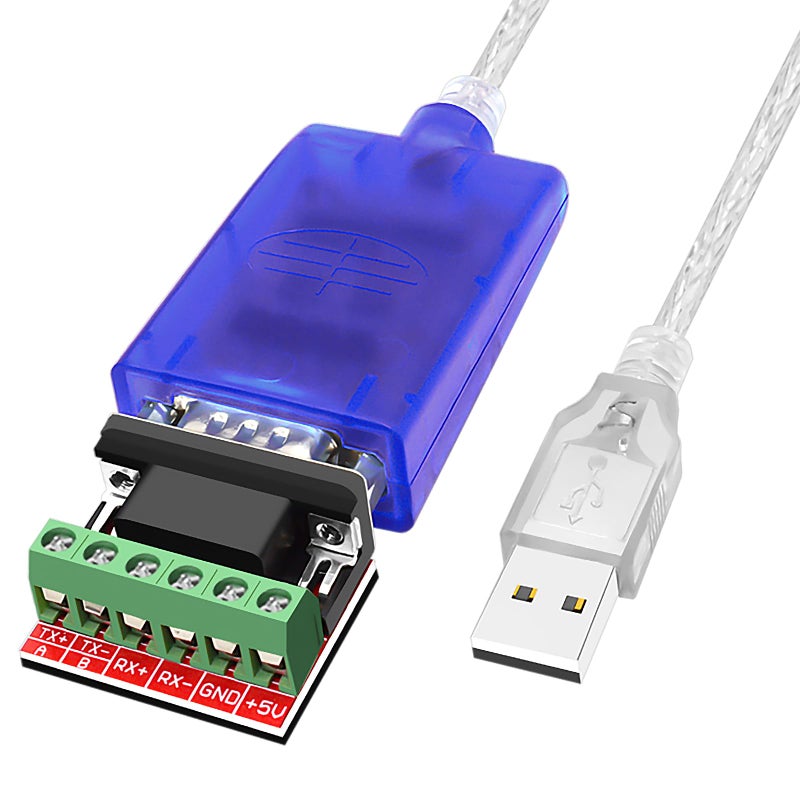 Jeirdus USB to RS422 RS485 Serial Port Converter Adapter Cable with FTDI Chip Support Windows 10, 8, 7, XP and Mac with ESD Protection (6ft/1.8meter) - Image 1